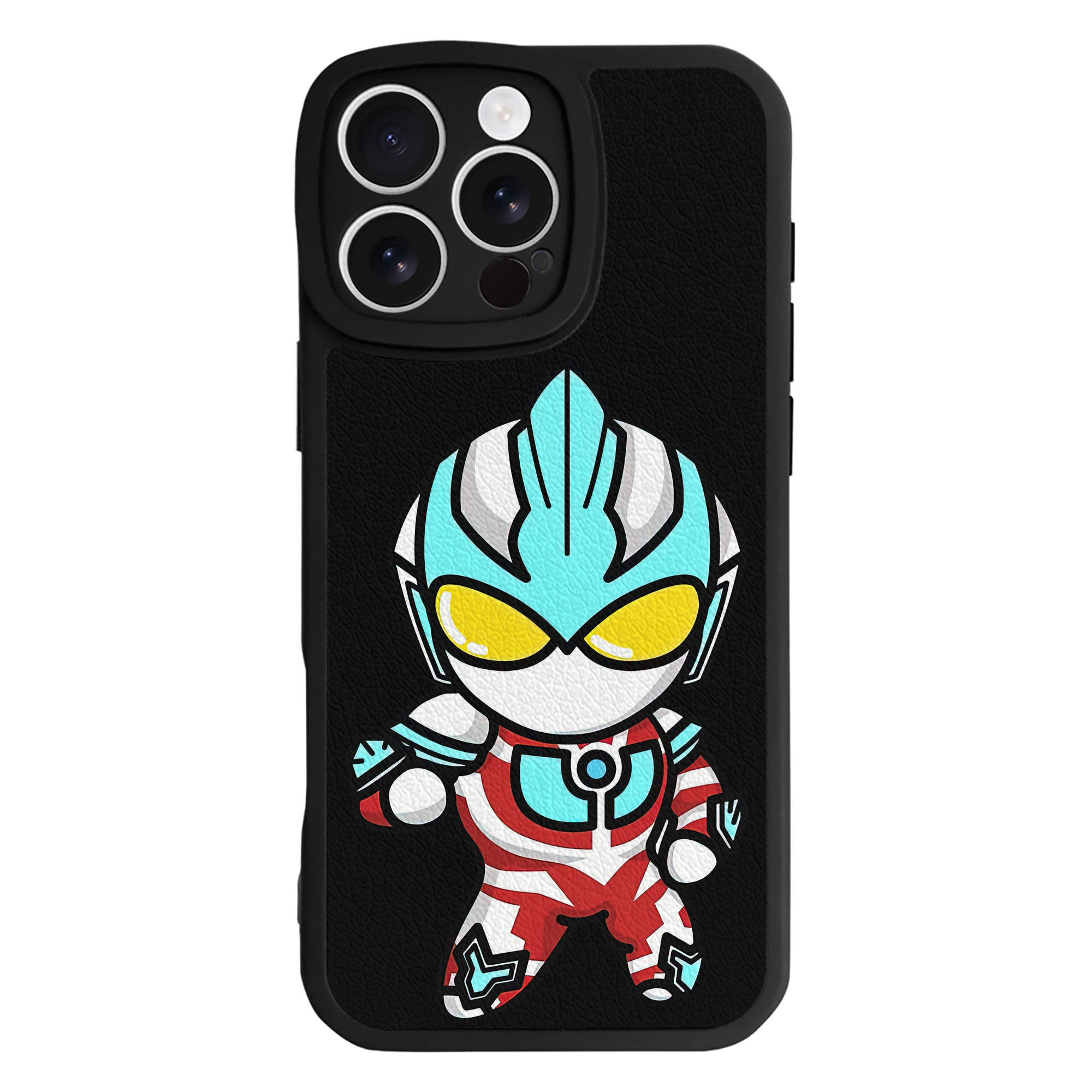 （画像用） ウルトラマン Ultraman 【iPhone 16シリーズ対応】シリコンスマホケース（レザー調） 材質：シリコン